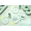 Picture of PAPER NAPKIN RUFFLED LIME 33X33CM - 12 PACK